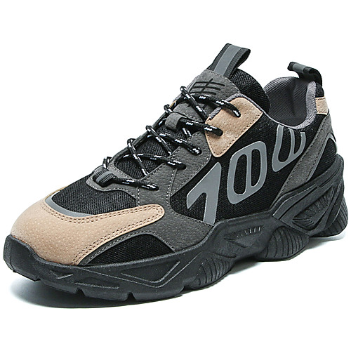 Men's Trainers Athletic Shoes Sporty Look Sporty Casual Classic Athletic Daily Running Shoes Synthetics Tissage Volant Non-slipping Height-increasing Shock Absorbing Khaki White Black Color Block
Men's Trainers Athletic Shoes Sporty Look Sporty Casual Classic Athletic Daily Running Shoes Synthetics Tissage Volant Non-slipping Height-increasing Shock Absorbing Khaki White Black Color Block