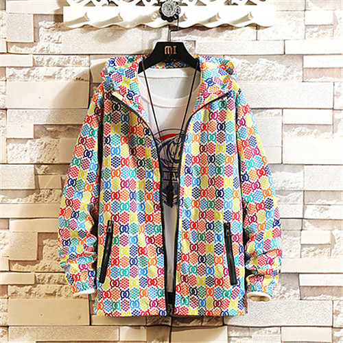 Men's Jacket Daily Fall Regular Coat Regular Fit Windproof Casual Jacket Long Sleeve Letter Print Blue Yellow
Men's Jacket Daily Fall Regular Coat Regular Fit Windproof Casual Jacket Long Sleeve Letter Print Blue Yellow
