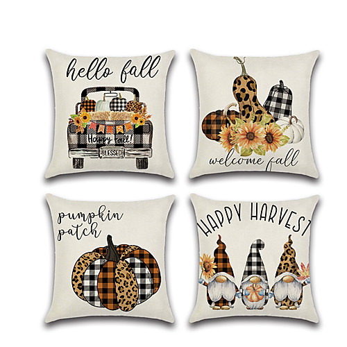 Autumn Double Side Cushion Cover 1PC Soft Decorative Square Throw Pillow Cover Cushion Case Pillowcase for Bedroom Livingroom Superior Quality Machine Washable Outdoor Cushion for Sofa Couch Bed Chair Pumpkin Fall
Autumn Double Side Cushion Cover 1PC Soft Decorative Square Throw Pillow Cover Cushion Case Pillowcase for Bedroom Livingroom Superior Quality Machine Washable Outdoor Cushion for Sofa Couch Bed Chair Pumpkin Fall