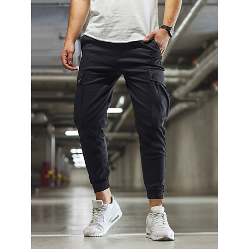 Men's Cargo Sports Leisure Sports Pants Jumpsuit Pants Solid Color Full Length Classic Black
Men's Cargo Sports Leisure Sports Pants Jumpsuit Pants Solid Color Full Length Classic Black