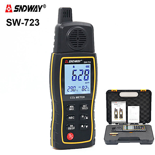 SW723 Handheld Carbon Dioxide Meter Multifunctional CO2 Gas Leak Detector Gas Analyzer High-precision Detector Gas Monitor
SW723 Handheld Carbon Dioxide Meter Multifunctional CO2 Gas Leak Detector Gas Analyzer High-precision Detector Gas Monitor