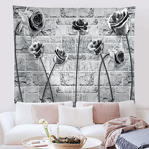 Floral Wall Tapestry Art Decor Blanket Curtain Hanging Home Bedroom Living Room Decoration Black White
Floral Wall Tapestry Art Decor Blanket Curtain Hanging Home Bedroom Living Room Decoration Black White