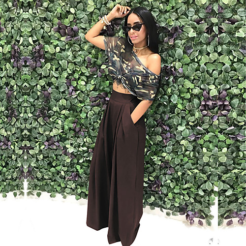 Women's Work Basic Casual / Daily Weekend Culottes Wide Leg Chinos Pants Solid Colored Full Length Classic Yellow Wine Army Green Khaki Black
Women's Work Basic Casual / Daily Weekend Culottes Wide Leg Chinos Pants Solid Colored Full Length Classic Yellow Wine Army Green Khaki Black