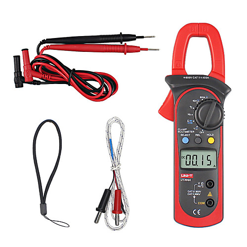 UNI-T UT204A DC/AC Voltage Current Digital Clamp Meter with Resistance, Capacitance, Frequency and Temperature Measurement
UNI-T UT204A DC/AC Voltage Current Digital Clamp Meter with Resistance, Capacitance, Frequency and Temperature Measurement