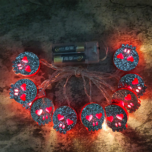 Skull Shaped Halloween LED String Light 1.5m 10LEDs Battery Operated Fairy Lights Holiday Party Living Room Garden Home Decoration Lights
Skull Shaped Halloween LED String Light 1.5m 10LEDs Battery Operated Fairy Lights Holiday Party Living Room Garden Home Decoration Lights