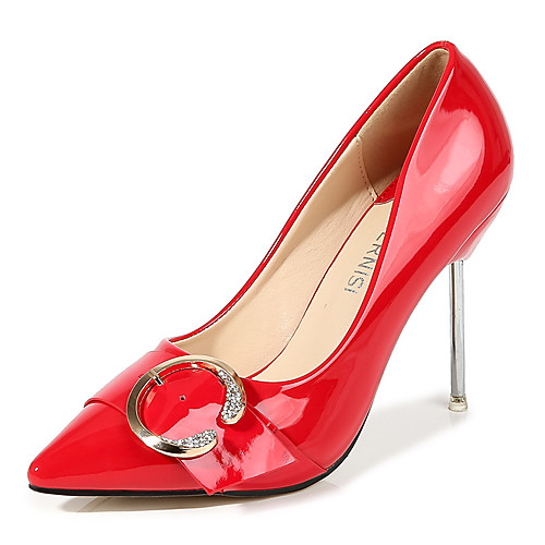 Women's Heels Stiletto Heel Pointed Toe Daily Work PU Crystal Solid Colored Almond Red Black
Women's Heels Stiletto Heel Pointed Toe Daily Work PU Crystal Solid Colored Almond Red Black