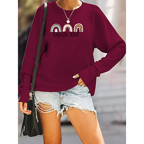 Women's Sweatshirt Pullover Text Graphic Prints Print Daily Sports Hot Stamping Sportswear Streetwear Hoodies Sweatshirts Yellow Blushing Pink Wine
Women's Sweatshirt Pullover Text Graphic Prints Print Daily Sports Hot Stamping Sportswear Streetwear Hoodies Sweatshirts Yellow Blushing Pink Wine