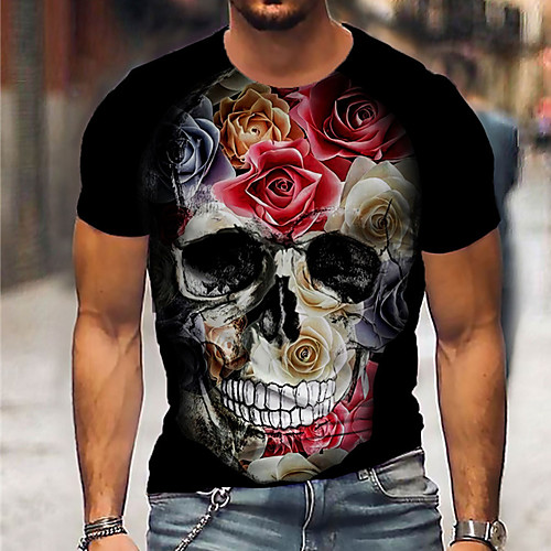 Men's Unisex Tee T shirt Shirt 3D Print Graphic Prints Skull Print Short Sleeve Daily Tops Casual Designer Big and Tall Black
Men's Unisex Tee T shirt Shirt 3D Print Graphic Prints Skull Print Short Sleeve Daily Tops Casual Designer Big and Tall Black