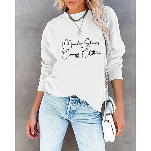 Women's Sweatshirt Pullover Text Print Daily Sports Hot Stamping Sportswear Streetwear Hoodies Sweatshirts Yellow Blushing Pink Gray 
Women's Sweatshirt Pullover Text Print Daily Sports Hot Stamping Sportswear Streetwear Hoodies Sweatshirts Yellow Blushing Pink Gray