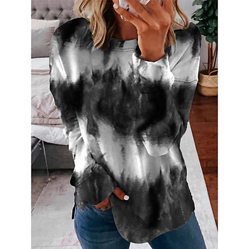 Women's Pullover Sweatshirt Color Block Tie Dye Print Daily Going out 3D Print Casual Streetwear Hoodies Sweatshirts Blue Purple Gray
Women's Pullover Sweatshirt Color Block Tie Dye Print Daily Going out 3D Print Casual Streetwear Hoodies Sweatshirts Blue Purple Gray