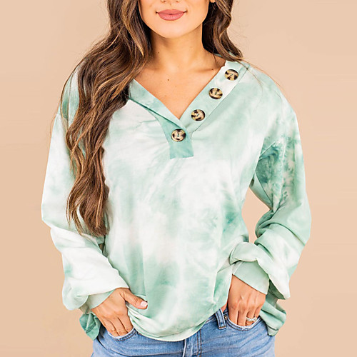Women's Sweatshirt Pullover Solid Color Tie Dye Print Daily Sports Other Prints Sportswear Streetwear Hoodies Sweatshirts Blue Wine Army Green
Women's Sweatshirt Pullover Solid Color Tie Dye Print Daily Sports Other Prints Sportswear Streetwear Hoodies Sweatshirts Blue Wine Army Green