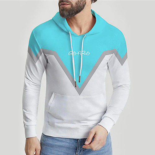 Men's Unisex Hoodie Color Block Graphic Prints Print Daily Sports 3D Print 3D Print Casual Hoodies Sweatshirts Blue
Men's Unisex Hoodie Color Block Graphic Prints Print Daily Sports 3D Print 3D Print Casual Hoodies Sweatshirts Blue