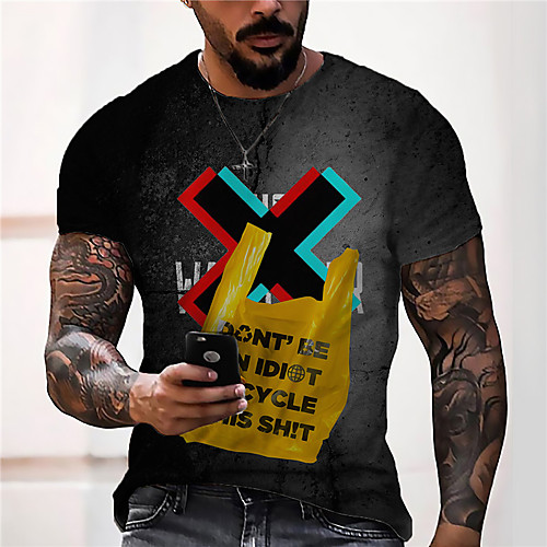 Men's Unisex Tee T shirt Shirt 3D Print Graphic Prints Plastic Bags Print Short Sleeve Daily Tops Casual Designer Big and Tall Black
Men's Unisex Tee T shirt Shirt 3D Print Graphic Prints Plastic Bags Print Short Sleeve Daily Tops Casual Designer Big and Tall Black