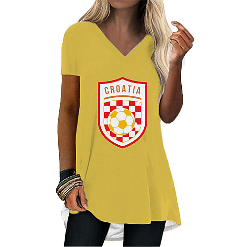 Women's T Shirt Dress Tee Dress Short Mini Dress Blue Yellow Green Short Sleeve Print Letter Print Summer V Neck Casual 2021 S M L XL XXL 3XL
Women's T Shirt Dress Tee Dress Short Mini Dress Blue Yellow Green Short Sleeve Print Letter Print Summer V Neck Casual 2021 S M L XL XXL 3XL