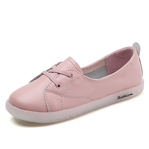 Women's Loafers & Slip-Ons Flat Heel Round Toe Booties Ankle Boots Daily Work Leather Solid Colored Pink White Black
Women's Loafers & Slip-Ons Flat Heel Round Toe Booties Ankle Boots Daily Work Leather Solid Colored Pink White Black