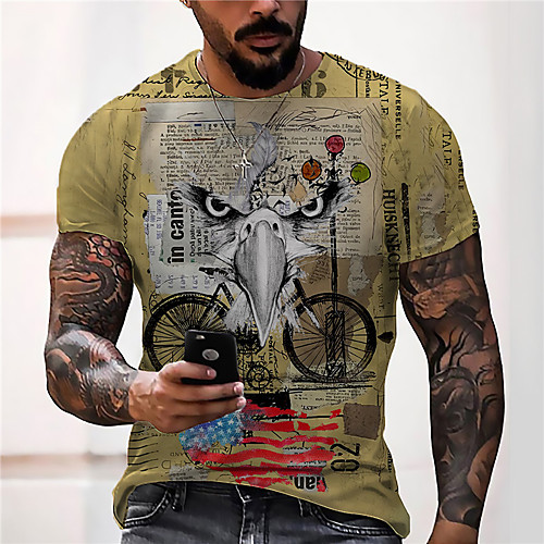 Men's Unisex Tee T shirt Shirt 3D Print Graphic Prints Bicycle Print Short Sleeve Daily Tops Casual Designer Big and Tall Yellow
Men's Unisex Tee T shirt Shirt 3D Print Graphic Prints Bicycle Print Short Sleeve Daily Tops Casual Designer Big and Tall Yellow