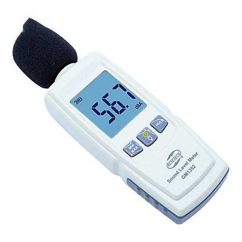 GM1352 Digital Sound Level Meter Noise Tester 30-130dB in Decibels LCD Screen with backlight Accuracy up to 1.5dB
GM1352 Digital Sound Level Meter Noise Tester 30-130dB in Decibels LCD Screen with backlight Accuracy up to 1.5dB