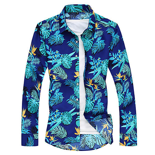 Men's Shirt Other Prints Floral Color Block Leaves Print Long Sleeve Street Tops Fashion Streetwear Hawaiian Beach Blue Wine Royal Blue
Men's Shirt Other Prints Floral Color Block Leaves Print Long Sleeve Street Tops Fashion Streetwear Hawaiian Beach Blue Wine Royal Blue