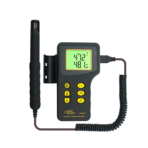SmartSensor Ar847 Split Hygrothermograph High-Precision Industrial Hygrothermograph Temperature and Humidity Detector K-Type
SmartSensor Ar847 Split Hygrothermograph High-Precision Industrial Hygrothermograph Temperature and Humidity Detector K-Type