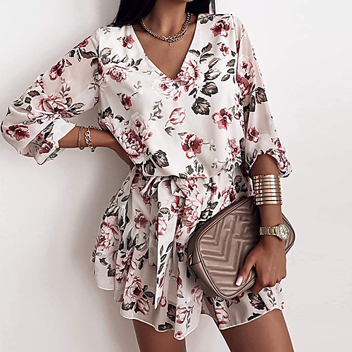 Women's Wrap Dress Short Mini Dress White Red Long Sleeve Flower Spring Summer V Neck Casual Holiday 2021 S M L XL XXL XXXL
Women's Wrap Dress Short Mini Dress White Red Long Sleeve Flower Spring Summer V Neck Casual Holiday 2021 S M L XL XXL XXXL