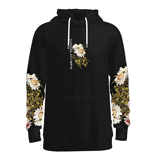 Men's Pullover Hoodie Sweatshirt Floral Graphic 3D Hooded Daily Weekend 3D Print 3D Print Casual Hoodies Sweatshirts Long Sleeve Black
Men's Pullover Hoodie Sweatshirt Floral Graphic 3D Hooded Daily Weekend 3D Print 3D Print Casual Hoodies Sweatshirts Long Sleeve Black