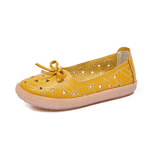 Women's Loafers & Slip-Ons Flat Heel Round Toe Booties Ankle Boots Daily Work Cowhide Solid Colored Yellow Pink Gray
Women's Loafers & Slip-Ons Flat Heel Round Toe Booties Ankle Boots Daily Work Cowhide Solid Colored Yellow Pink Gray