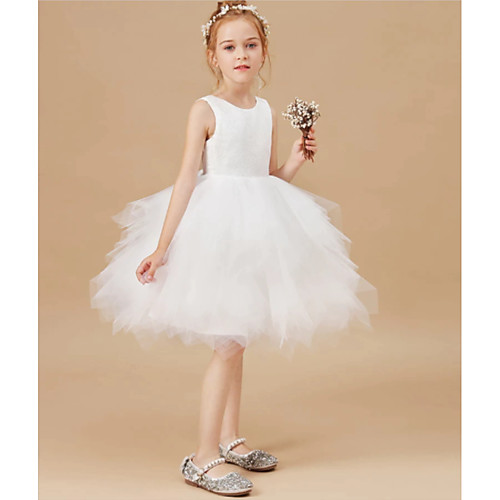 Princess Knee Length Flower Girl Dresses Party Chiffon Sleeveless Jewel Neck with Tier
Princess Knee Length Flower Girl Dresses Party Chiffon Sleeveless Jewel Neck with Tier
