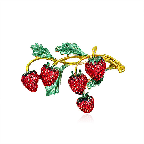 Cartoon Personality Strawberry Brooch Fashion Simple Alloy Dripping Oil Ladies Brooch Pin
Cartoon Personality Strawberry Brooch Fashion Simple Alloy Dripping Oil Ladies Brooch Pin