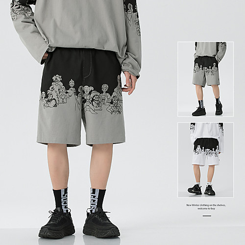 Men's Shorts Casual / Sporty Outdoor Shorts Pants Graphic Prints Short Grey White
Men's Shorts Casual / Sporty Outdoor Shorts Pants Graphic Prints Short Grey White