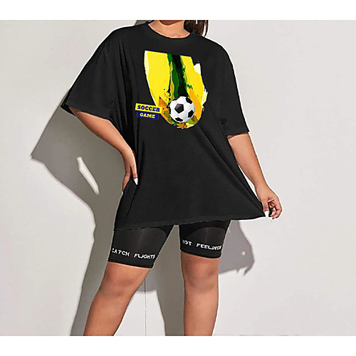 Women's Plus Size Tops T shirt Solid Color Short Sleeve Round Neck Purple Black Big Size L XL XXL XXXL 4XL / Cotton
Women's Plus Size Tops T shirt Solid Color Short Sleeve Round Neck Purple Black Big Size L XL XXL XXXL 4XL / Cotton