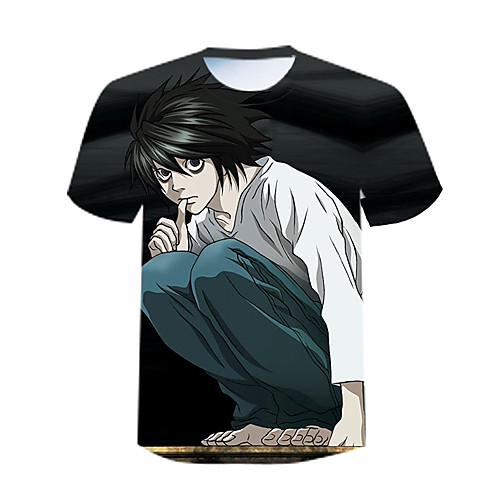 Inspired by Death Note Cosplay Anime Cartoon 100% Polyester Print 3D Harajuku Graphic T-shirt For Women's / Men's
Inspired by Death Note Cosplay Anime Cartoon 100% Polyester Print 3D Harajuku Graphic T-shirt For Women's / Men's