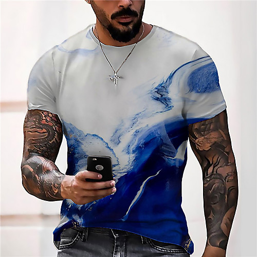 Men's Unisex Tee T shirt Shirt 3D Print Graphic Prints Sea Print Short Sleeve Daily Tops Casual Designer Big and Tall Blue
Men's Unisex Tee T shirt Shirt 3D Print Graphic Prints Sea Print Short Sleeve Daily Tops Casual Designer Big and Tall Blue