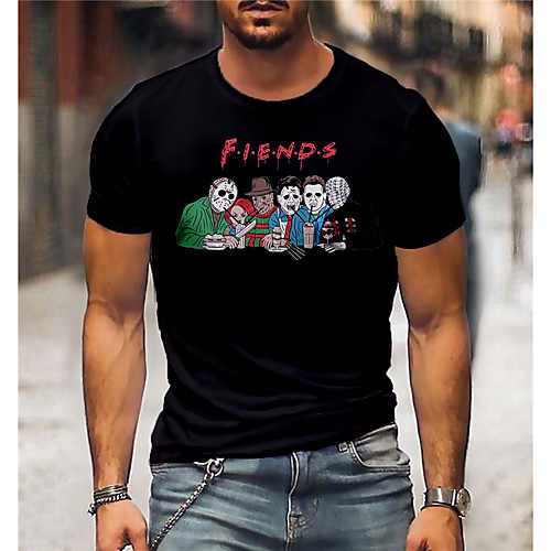 Men's Unisex Tee T shirt Shirt Hot Stamping Cartoon Graphic Prints Print Short Sleeve Daily Tops Casual Designer Big and Tall Black / Summer
Men's Unisex Tee T shirt Shirt Hot Stamping Cartoon Graphic Prints Print Short Sleeve Daily Tops Casual Designer Big and Tall Black / Summer