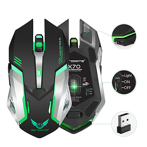 Rechargeable 2.4GHz Wireless Gaming Mouse Backlight USB Optical Gamer Mice for Computer Desktop Laptop NoteBook PC
Rechargeable 2.4GHz Wireless Gaming Mouse Backlight USB Optical Gamer Mice for Computer Desktop Laptop NoteBook PC