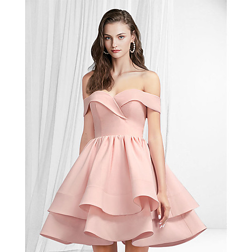 A-Line Empire Minimalist Homecoming Engagement Dress Off Shoulder Sleeveless Short / Mini Satin with Tier 2021
A-Line Empire Minimalist Homecoming Engagement Dress Off Shoulder Sleeveless Short / Mini Satin with Tier 2021