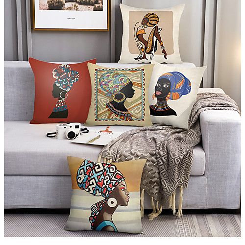 African Style Double Side Cushion Cover 5PC Soft Decorative Square Throw Pillow Cover Cushion Case Pillowcase for Bedroom Livingroom Superior Quality Machine Washable Outdoor Cushion for Sofa Couch Bed Chair
African Style Double Side Cushion Cover 5PC Soft Decorative Square Throw Pillow Cover Cushion Case Pillowcase for Bedroom Livingroom Superior Quality Machine Washable Outdoor Cushion for Sofa Couch Bed Chair