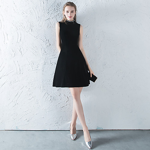 A-Line Minimalist Elegant Homecoming Cocktail Party Dress Jewel Neck Sleeveless Short / Mini Velvet with Pleats Beading 2021
A-Line Minimalist Elegant Homecoming Cocktail Party Dress Jewel Neck Sleeveless Short / Mini Velvet with Pleats Beading 2021