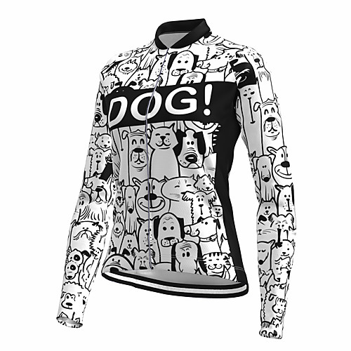 21Grams Women's Long Sleeve Cycling Jersey Spandex White Dog Animal Bike Top Mountain Bike MTB Road Bike Cycling Quick Dry Moisture Wicking Sports Clothing Apparel / Stretchy / Athleisure
21Grams Women's Long Sleeve Cycling Jersey Spandex White Dog Animal Bike Top Mountain Bike MTB Road Bike Cycling Quick Dry Moisture Wicking Sports Clothing Apparel / Stretchy / Athleisure