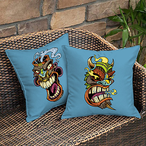 African Tiki Double Side Cushion Cover 2PC Soft Decorative Square Throw Pillow Cover Cushion Case Pillowcase for Bedroom Livingroom Superior Quality Machine Washable Outdoor Cushion for Sofa Couch Bed Chair
African Tiki Double Side Cushion Cover 2PC Soft Decorative Square Throw Pillow Cover Cushion Case Pillowcase for Bedroom Livingroom Superior Quality Machine Washable Outdoor Cushion for Sofa Couch Bed Chair