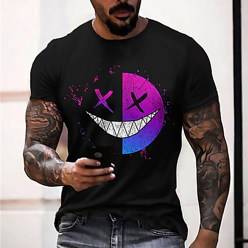 Men's Unisex Tee T shirt Shirt 3D Print Graphic Prints Emoji Face Print Short Sleeve Daily Tops Casual Designer Big and Tall Black
Men's Unisex Tee T shirt Shirt 3D Print Graphic Prints Emoji Face Print Short Sleeve Daily Tops Casual Designer Big and Tall Black