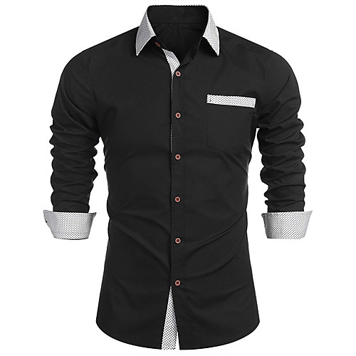 Men's Shirt Color Block Button-Down Long Sleeve Street Tops Cotton Business Casual Comfortable Army Green Gray Black
Men's Shirt Color Block Button-Down Long Sleeve Street Tops Cotton Business Casual Comfortable Army Green Gray Black