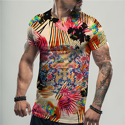 Men's Unisex Tee T shirt Shirt 3D Print Floral Graphic Prints Print Short Sleeve Daily Tops Casual Designer Big and Tall Blushing Pink
Men's Unisex Tee T shirt Shirt 3D Print Floral Graphic Prints Print Short Sleeve Daily Tops Casual Designer Big and Tall Blushing Pink