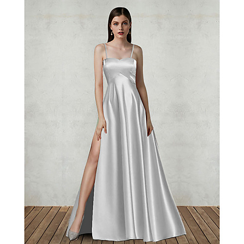 A-Line Beautiful Back Minimalist Party Wear Prom Dress Strapless Sleeveless Floor Length Charmeuse with Pleats Split 2021
A-Line Beautiful Back Minimalist Party Wear Prom Dress Strapless Sleeveless Floor Length Charmeuse with Pleats Split 2021