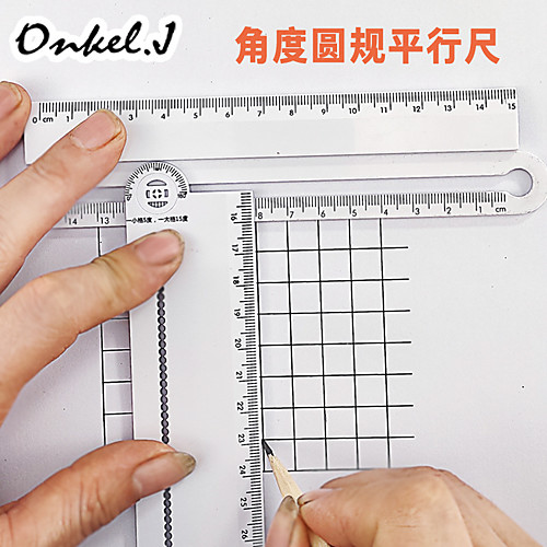 multifunctional ruler can replace the ruler, angle ruler and compass to measure the thickness and font size of arc parallel lines
multifunctional ruler can replace the ruler, angle ruler and compass to measure the thickness and font size of arc parallel lines