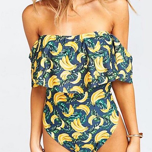 Women's One Piece Monokini Swimsuit High Waist Open Back Print Floral Tropical Yellow Green Rose Red Swimwear Padded Off Shoulder Bathing Suits New Ethnic Bohemian / Vintage / Leaf / Cross
Women's One Piece Monokini Swimsuit High Waist Open Back Print Floral Tropical Yellow Green Rose Red Swimwear Padded Off Shoulder Bathing Suits New Ethnic Bohemian / Vintage / Leaf / Cross