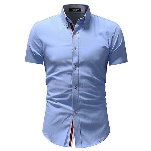 Men's Shirt non-printing Plain Solid Color Color Block Short Sleeve Casual Tops Casual Soft Breathable White Light gray Navy Blue
Men's Shirt non-printing Plain Solid Color Color Block Short Sleeve Casual Tops Casual Soft Breathable White Light gray Navy Blue