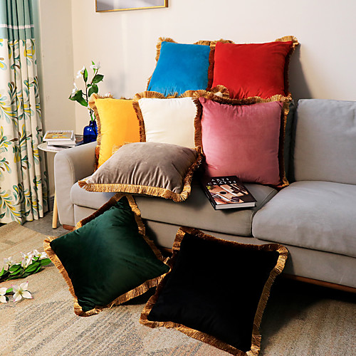 Pillow Case Light Luxury Solid Color Thick Dutch Flannel Brown Tassel Decorative Sofa Cushion Cover
Pillow Case Light Luxury Solid Color Thick Dutch Flannel Brown Tassel Decorative Sofa Cushion Cover