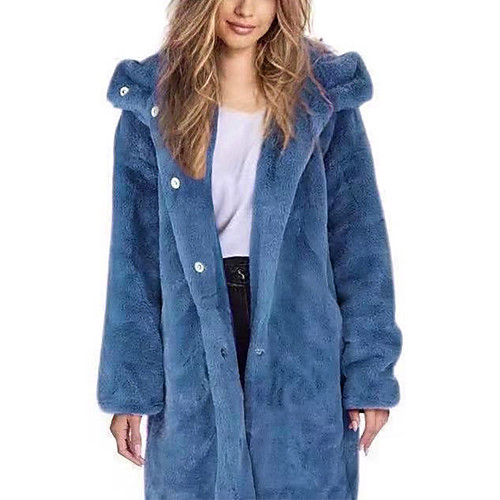 Women's Faux Fur Coat Daily Fall & Winter Long Coat Loose Basic Jacket Long Sleeve Solid Colored Oversized Blue Purple
Women's Faux Fur Coat Daily Fall & Winter Long Coat Loose Basic Jacket Long Sleeve Solid Colored Oversized Blue Purple