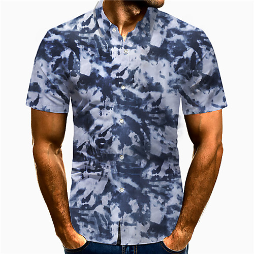 Men's Shirt 3D Print Tie Dye Plus Size 3D Print Button-Down Short Sleeve Street Tops Casual Fashion Breathable Comfortable Blue
Men's Shirt 3D Print Tie Dye Plus Size 3D Print Button-Down Short Sleeve Street Tops Casual Fashion Breathable Comfortable Blue