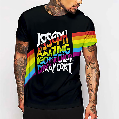 Men's Unisex Tee T shirt Shirt 3D Print Graphic Prints Letter Print Short Sleeve Daily Tops Casual Designer Big and Tall Black
Men's Unisex Tee T shirt Shirt 3D Print Graphic Prints Letter Print Short Sleeve Daily Tops Casual Designer Big and Tall Black